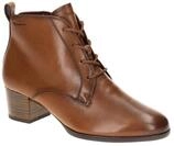Tamaris 1-25131-43 305 Damen Stiefeletten cognac Leder Memory Foam Blockabsatz