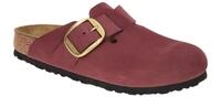 Birkenstock 1028058 Boston Big Buckle Damen Clogs Rot - berry crush, Echtlede...
