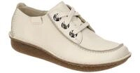 Clarks FUNNY DREAM 26181433 4 offwhite - bequeme Halbschuhe f?r Damen