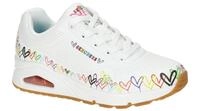Skechers UNO 177917 WMLT wei? - sportliche Halbschuhe f?r Damen