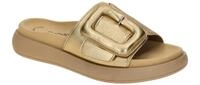 Gabor 63.751.63 Damen Pantoletten Gold Metallic Bequeme Schuhe Echtleder