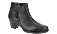 Gabor 76.603.57 schwarz - elegante Stiefelette f?r Damen