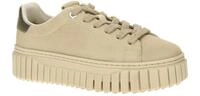 Tamaris 1-23702-45 Beige Antelope Plateau Sneaker Damenschuhe