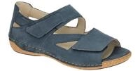 Waldl?ufer 342025 Damen Sandale Jeansblau Extra Weit - Keilabsatz 2cm
