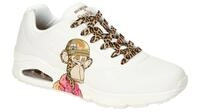 Skechers 251014/WHT UNO DR.BOMBAY Sneakers, Herrenschuhe wei? mit Affen-Druck