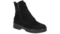 Waldl?ufer 934802 Damen Stiefeletten Schwarz bequeme Lace Up Boots
