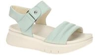 Gabor 84.610 Damen Sandalette Mintgr?n Keilabsatz - Bequemes Fu?bett - Leicht...