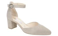 Gabor 81.340.12 Damen Riemchen Pumps Grau Visone Echtleder hoher Absatz Schuh...