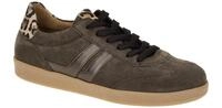Gabor 73.300.18 Damen Classic Sneaker braun Velour Leder herausnehmbares Fu?bett