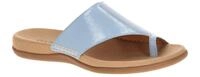 Gabor 83.700 Damen Pantoletten Sky Blau Best Fitting Echtleder Keilabsatz