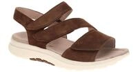 Gabor 86.813.44 ROLLINGSOFT Damen Sandale cacao braun Keilabsatz Klettverschluss