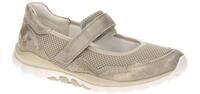 Gabor 86.961.95 ROLLINGSOFT Damenschuhe grau muschel Velourleder Textil Mesh