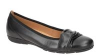 Gabor 04.165 Damen Ballerinas Slipper Schwarz Wedge Keilabsatz Hovercraft Gum...