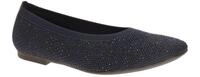 Gabor 84.146 Damen Ballerinas Midnight Glitter Blau - Echtleder Fu?bett
