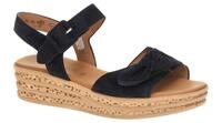 Gabor 84.553 Damen Sandalette dark-blue Keilabsatz F-Normal Weite