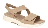 Gabor 86.815.30 Damen Sandale Rollingssoft beige sand Velourleder Klettversch...