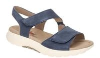 Gabor Damen Sandale Rollingsoft 86.815.36 Blau River Keilabsatz Klettverschluss