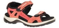 Ecco 069563 Yucatan Sandale rot burnt coral Textil Fu?bett Klettverschluss