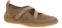 Josef Seibel Damen Ballerina Wynona 10 Taupe-Braun Nubuck Barfu?-Design Gummi...