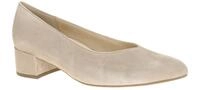 Gabor 3015.01 Damenschuhe Pumps Grau-Silk Echtleder Blockabsatz F - normal Weite
