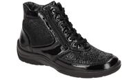 Waldl?ufer 312H82 Damen Stiefeletten Schwarz - bequeme OrthoTritt Schuhe