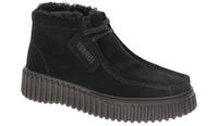 Clarks 26182916 4 TORHILL MOSS Schwarz Plateau Sneaker 3cm G Weite