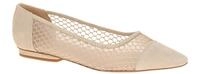 Peter Kaiser Damen Ballerinas 9-72119-46 336 Beige Sand Velourleder Slipper