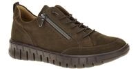 Waldl?ufer 916003 H-BIRDY Damen Schn?r-Halbschuhe Dunkelbraun Komfort Fu?bett