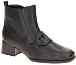 Gabor Damen Stiefeletten 8067.03 Schwarz - elegante Ankle Boots im Norweger Stil