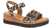 Gabor Sandalette 82.700.90 Damen Riemchen Sandalen braun schwarz gold Echtled...