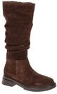 Waldl?ufer 511804 H-SHELLY Damen Langschaft Stiefel Braun Chocolate Weit-Fu?bett