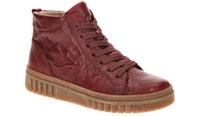 Gabor 8008.01.004 Damen Stiefeletten in dark red - bequem, flach, extra weit