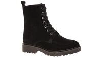 CAPRICE 25314 Damen Stiefeletten Schwarz - bequeme Mokassin Boots mit Warmfutter