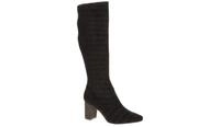 CAPRICE Damenstiefel 25520 Schwarz Stretch Langschaft Absatz 7cm