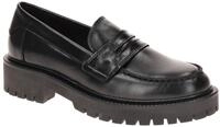 Marc O'Polo Damen Slipper MOP 15212 Black Leather Loafer rutschfeste Sohle