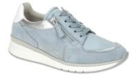 Gabor 86.307.64 Damen Sneaker in Lagune/Silber/Wei?, Keilabsatz, K-Weite