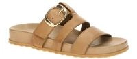 Paul Green Damen Pantoletten 6171-019 PG 6171 Sahara Braun Echtleder Klettver...