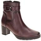 Gabor 8030.02 Damen Stiefeletten Plateau Ankle Boots in Rot Bordo - Echtleder...