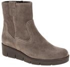 Gabor 8005.01.002 Damen Stiefeletten taupe grau Keilabsatz rundflach bequem