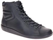 Ecco 207513 SOFT 2.0 - BOOT LACE ZIP Damen Sneaker marine, echtes Glattleder,...
