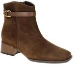 Gabor 8067.02.004 Damen Stiefeletten braun cacao Blockabsatz eckig Karree