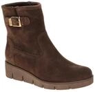 Gabor 8005.02.003 Damen Stiefeletten Keilabsatz Braun Cacao Gold Schnalle