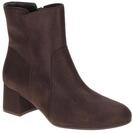 Gabor Damen Stiefeletten 8063.01 Mocca Braun Velour-Leder Weit-Rei?verschlu?