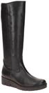 Gabor 8005.03.001 Damen Langschaft Stiefel Schwarz - Echtleder - Keilabsatz