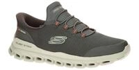 Skechers 233017 CCOR Herren Slip-On Sneaker Grau/Orange Memory Foam
