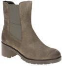 Gabor 8064.02.007 Damen Stiefeletten Braun Mohair Chelsea-Stil Blockabsatz