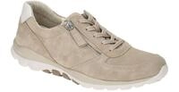 Gabor 86.968.33 ROLLINGSOFT Damen Halbschuhe beige wei? bequeme Schn?rschuhe