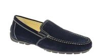 Geox Respira Moner V Mokassin Slipper in dunkelblau Velour