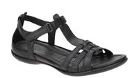 Ecco FLASH 24087353859 schwarz - Riemchen Sandale f?r Damen