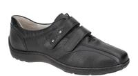 Waldl?ufer 496301 HENNI Schwarz Slipper Ledersohle Wechselsohle Extra Weit